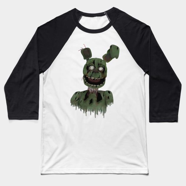 FNAF Springtrap Baseball T-Shirt by halegrafx